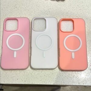 3- NWOT MagSafe Candy Color Phone Cases fits iPhone 16Pro Max